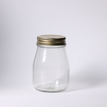 예쁜 요구르트병 우유병 푸딩병 음료병 원형 유리병 350ml - 20개, SCR - 골드