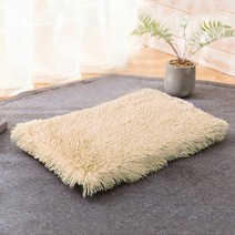 펫러그 강아지 고양이 러그개침대 매트 부드러운 고양이 수면 담요 개집 따뜻한 긴 플러시 애완 동물 커버, 05 Beige_01 S