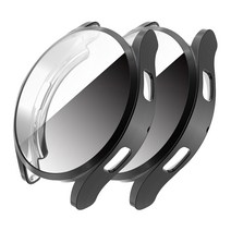 스페이스쉴드 갤럭시워치4 44mm 호환 풀커버 케이스 2P 세트, 블랙 1세트