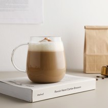 내열유리 카페 손잡이 유리 머그컵590ml 1개입