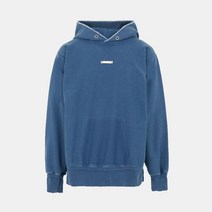 메종 마르지엘라 22SS 백스티치 앞패치 블루 코튼 후드 S50GU0190 S25520 493
