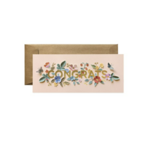 라이플페이퍼 CUT PAPER CONGRATS NO 10 카드, 혼합색상, 5개