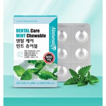 구강유산균 입냄새 입속 잇몸 구강 프로바이오틱스 유산균 자일리톨 민트 덴탈케어 구강유래 구강특허 유산균 상쾌한 츄어블 정, 1박스, 1개