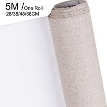 캔버스 롤 100호 캠버스 면천 페인팅 레이어에 전문 빈 아크릴 유화 리넨 블렌드 아티스트를 프라이밍 된 미술 용품 ​​5m 한 롤, 길이 5m 폭 28cm