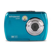 Polaroid 폴라로이드 IS048 방수 순간 공유 16MP 디지털 휴대용 핸드헬드 액션 카메라 틸, Teal
