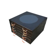 유압 크레인 받침대 사다리차 안전 발판 패드 대형, 사다리용 300x300x30mm