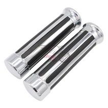 바이크 오토바이 부품 액세서리 핸들 바 핸드 그립 야마하 Dragstar XVS400 XVS650 XVS1100 V-star DS400 DS650 DS950 DS1100 클래식, [19] NO.12 chrome, 19 NO.12 chrome
