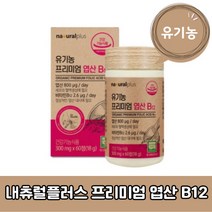 내츄럴플러스 유기농 프리미엄 엽산 B12 임산부 필수 영양소 임신준비 태아 신경관 18g, 60정×2개