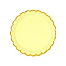 골드라인 파티접시 18cm 10입 [옐로우], 단품, 단품