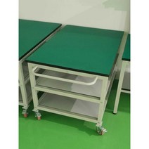 이동식 작업다이 포장 소형 이동 프로파일 작업대 포장 정전기방지, 120x60x75 더블 레이어