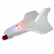 초등 고무줄 발사 날리기 놀이 LED우주왕복선 5인 과학만들기 문화센터 실험용키트, LED 포함