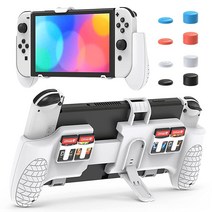 Upgrade Adjustable Hand Grip Compatible with Switch OLED Ergonomic & Comfortable Hand Grip Case Com