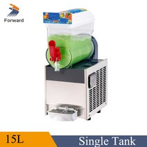 슬러시기계 15L 하나의 실린더 얼음 슬러시 음료 기계 스무디 DIY 과일 메이커 Granita, 01 라이트 그레이_01 미국_01 단일 항아리