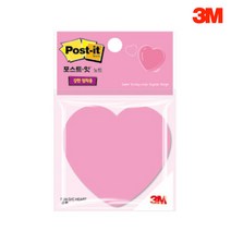 3M 모양 포스트잇 하트 45장, 단품