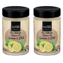 MAISON POTIER 메종포티어 연어스테이크소스 레몬딜버터 Sauce Lemon Dill 180g 2개