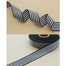 리본공예 DIY 재료 C206 6줄 스트라이프리본(폭2.8cm 길이90cm), 다크네이비