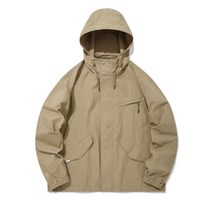 국내매장 정품 커버낫 COVERNAT 밀리터리 후드 숏 자켓 베이지