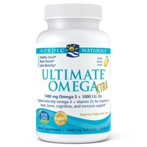 노르딕 얼티메이트 오메가 엑스트라 1480mg 비타민 Vitamin D3 레몬맛 60소프트젤 오메가3