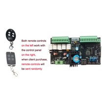 스윙 게이트 오프너용 올인원 머신 마더보드 12V DC 회로 기판 컨트롤러, 03 4 remotes