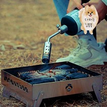 고화력 견고한 스텐 백패킹토치 가스조절되는 부탄 이소가스 야외 캠핑용 바베큐토치 토치라이터 부탄가스토치, 부탄가스용