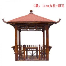 정자 팔각정자 육각정자 나무102893, Type C 11cm 사각기둥 + 컬러타