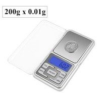 분동 고정밀 저울 500g 0.1g 전자 무게 규모 디지털 포켓 보석 다이아몬드 소매 상자 백라이트 주방, 200g 0.01g