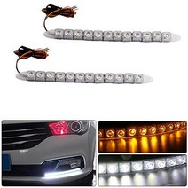 일본직발송 10. GRANDVIEW LED 데이라이트 5050 칩 12SMD 데이 라이트 윙커 램프 브레이크 램프 방수 가능, ONE SIZE, 흰색베이스