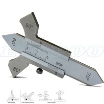 게이지용접 게이지 용접 검사 게이지 용접 솔기 비드/필렛/ 테스트 Ulnar Ruler Degree 각도 측정 도구 HI-, 01 020mm