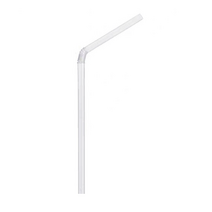 자바라 빨대 투명 7mm x 21cm, 400개입, 3개