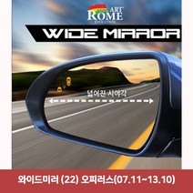 와이드미러 (22) 오피러스(07.11~13.10)6977 와이드미러/한신와이드미러/사각지대보조미러/사이드미러/백미러/사이드미러커버/와이드백미러, 단일 차종