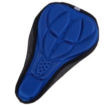 전동킥보드안장 4 색 mtb 산악 자전거 사이클링 두꺼운 엑스트라 컴포트 울트라 소프트 실리콘 3d 젤 패드 쿠션 커버 자전거 안장 시트, 푸른
