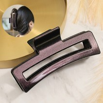 왕집게핀 반머리묶음 긴머리 예쁘게 묶기 대형 글리터 집게핀 골프머리핀