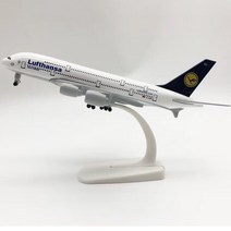 비행기모형 20cm 합금 금속 독일 에어 루프트 한자 버스 380 A380 항공 비행기 모델 다이캐스트 항공기 w 휠 완구
