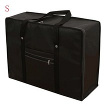 겨울용 캠핑 침낭 오리털 발열 군용 동계 구스 백패킹 경량 새로운 휴대용 짙은 여행 가방 대용량 의류 보관 가방 접이식 방진 의류 수하물 가방 큰 이동 가방, 블랙 에스