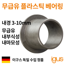 한국이구스 베어링 3-10mm iglidur G 독일 정품 플랜지 DU 부싱 무급유 내마모성 플라스틱 베어링, 내경 8mm:GFM-0809-12