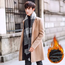 남성 면복 슬림핏 하프 도톰한 모직 코트 뉴타임즈 C13 Z271B476