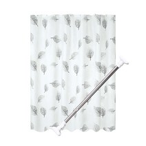 블랙리프 안티곰팡이 욕실 샤워커튼 세트 (봉 포함), 단품