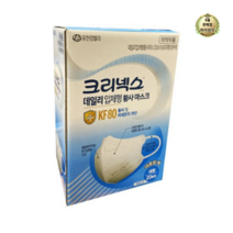 크리넥스 데일리 입체형 황사마스크 대형 KF80 지퍼백, 10개, 20개입