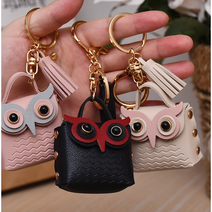[모모카멜] 부엉이 동전지갑 열쇠고리 키링 키홀더