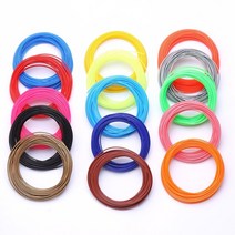 5 개 (최소 주문) 10 미터 1.75mm pla 3d 프린터 펜 필라멘트 리필 3d 펜 학교 드로잉 용품 용 3d 핸들 플라스틱, 빛나는 노란색