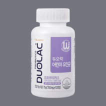 듀오락 유산균 키즈 750mg x 100정 건강한, 키즈 유산균 750mg x 100정