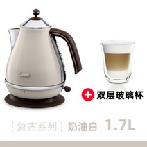 드롱기 전기포트 KBOV2001 가정용포트, 크림화이트 1.7L 공식 라이선스 전국연합