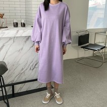 르엠마 (기모안감) 니트 스웨터 빅사이즈원피스 루즈핏 박시핏 홈웨어 니트원피스 긴팔원피스 여자니트 봄원피스 롱원피스 가을원피스 롱니트 겨울원피스 기모 원피스 75063(7)