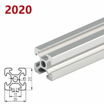 작업대1/2 개/몫 100mm-500mm 길이 2020 20100 알루미늄 프로파일 압출 선형 레일 DIY 3D 프린터 작업 벤치, 01 100MM_05 1PCS 20100