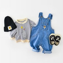 베어데님멜빵슈트