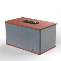 TUANTI 블루투스 스피커 70W 고출력 HiFi 고음질 스테레오 딥베이스 서브우퍼 내장, 우드+그레이, SR03
