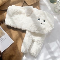 귀여운 곰돌이 목도리 여 겨울 털 보송보송 달콤 소녀 학생 멀티 스카프 보온 공장 도매