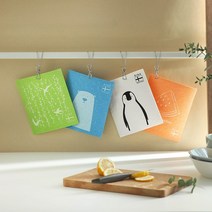 J TABLE 아이나 셀룰로오스 자연분해 스웨덴행주 (8type), 블루 폴라베어, 1개
