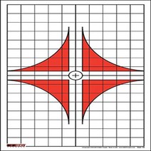 EZ2C Targets Style 10 The Best Rifle Scope Sight in (25 Pack), 1
