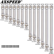 AXSPEED-금속 드라이브 샤프트 조인트 1/14 타미야 트럭 RC 트레일러 트랙터 모델 자동차 업그레이드 액세, 03 60-80mm